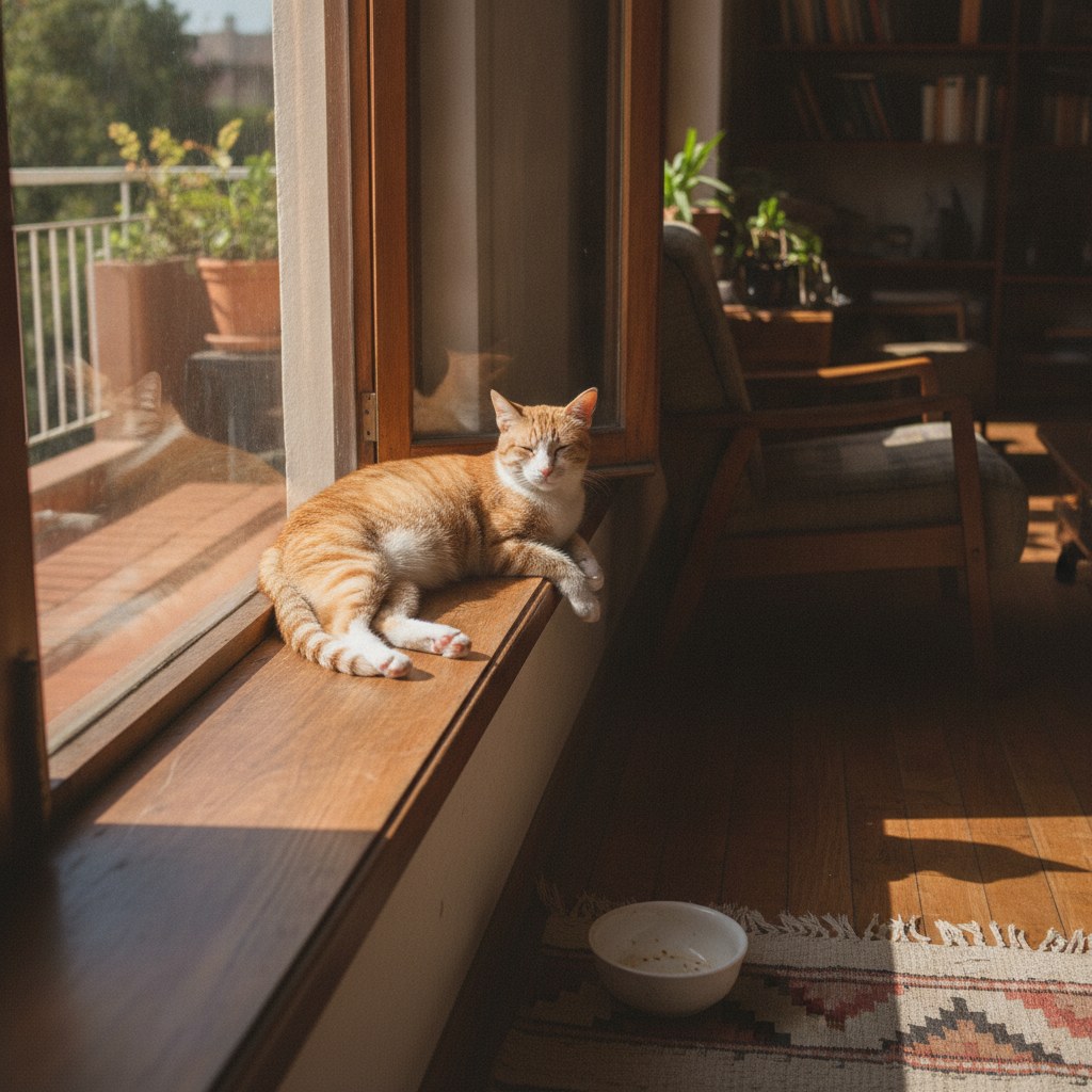 Gato de interior, castrado y en su peso