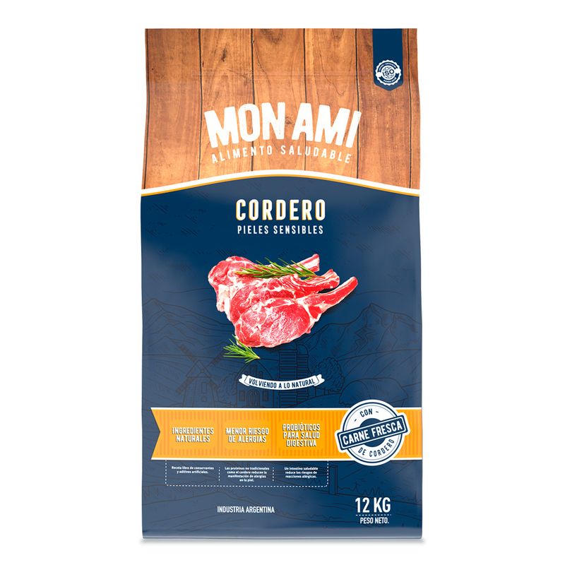 [MON006] Mon Ami Alimento Natural Cordero X 3Kg