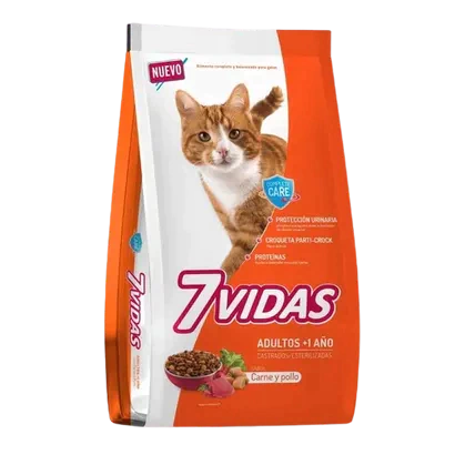 [SIE173] 7 Vidas X 1,5Kg Carne Y Pollo