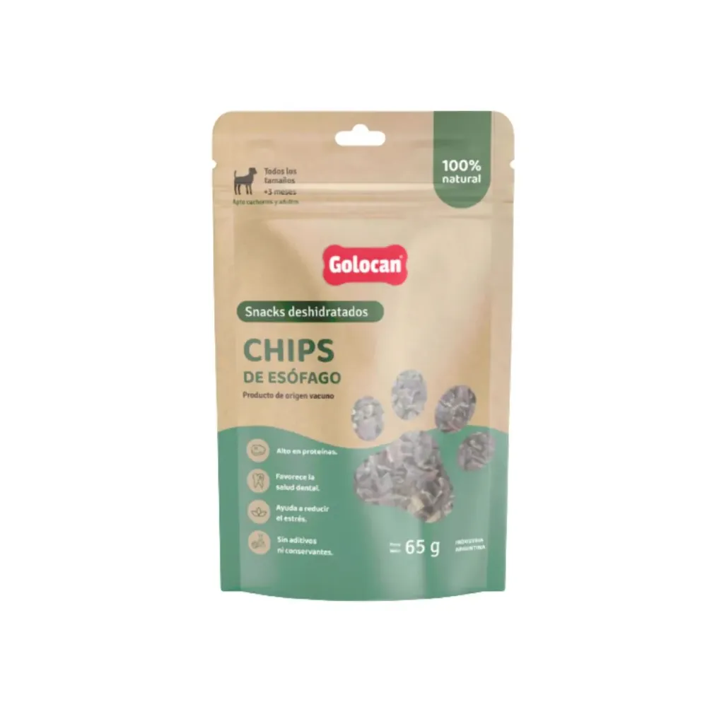 [GOL174] Golocan Chips De Esófago Deshidratado 65Gr