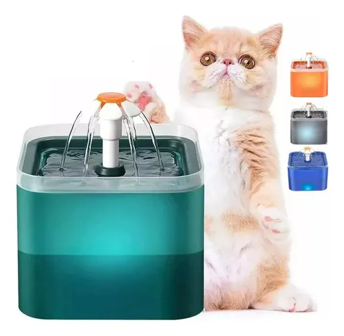 [COMP081] Bebedero Fuente Gato Cuadrada Chica