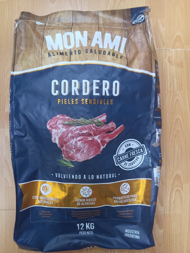 [MON007] Mon Ami Alimento Natural Cordero X 12Kg