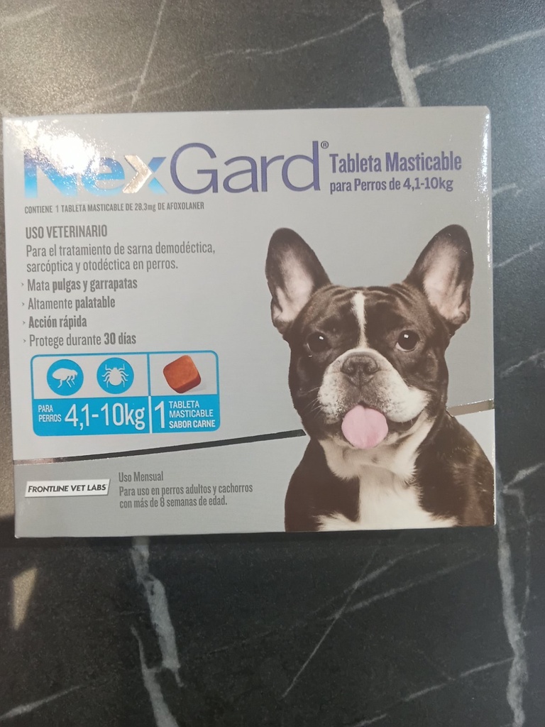 [MED435] Nexgard M 4,1 A 10 Kgs (1.25G)