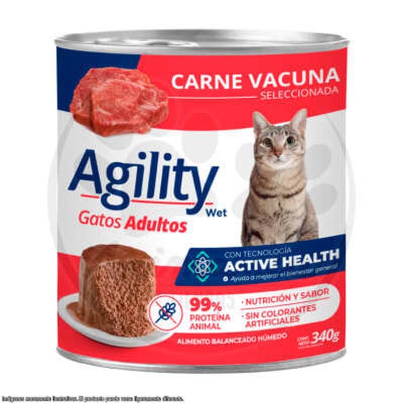 Agility Cats Carne Lata 340Gr