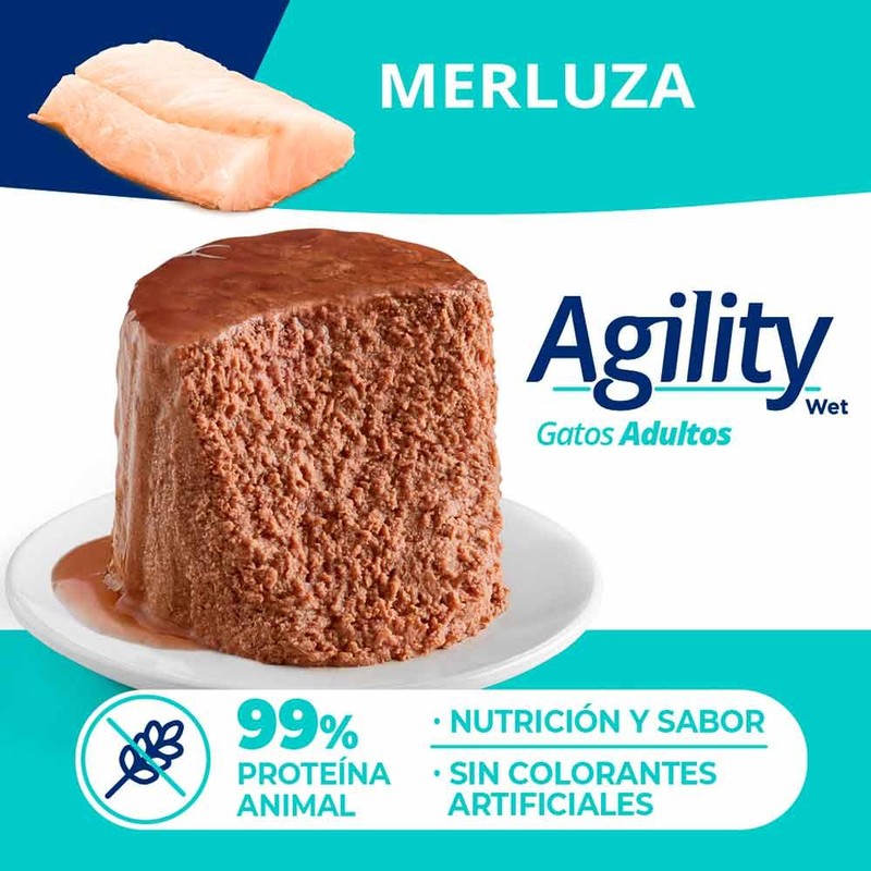 Agility Cats Merluza Lata 340Gr