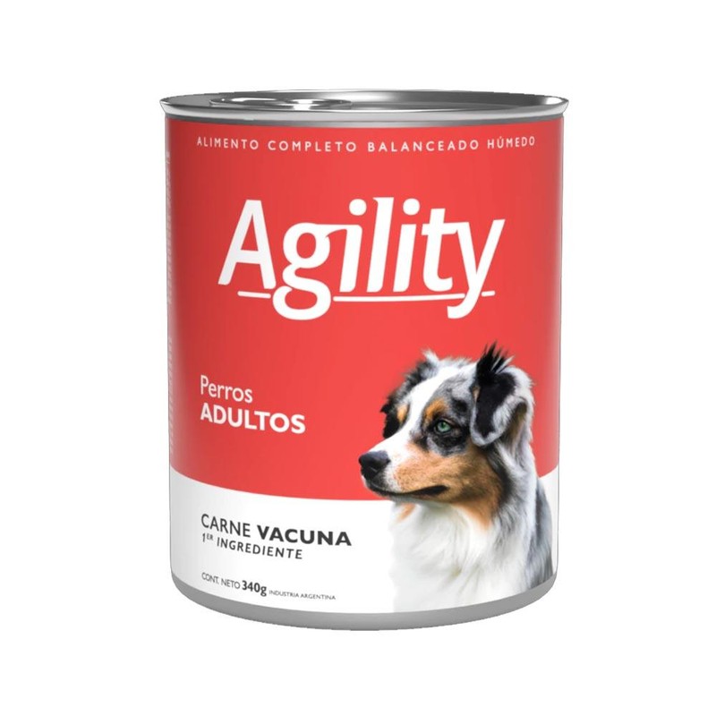 Agility Dog Carne Lata 340Gr