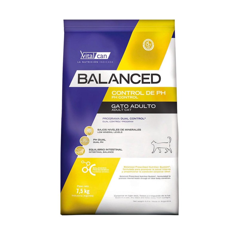 [VIT008] Balanced Gato Control Ph All Ages X 7,5Kg
