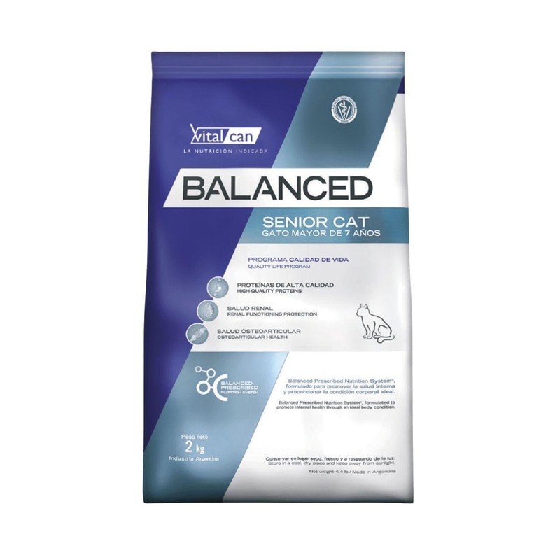 [VIT012] Balanced Gato Senior X 2Kg