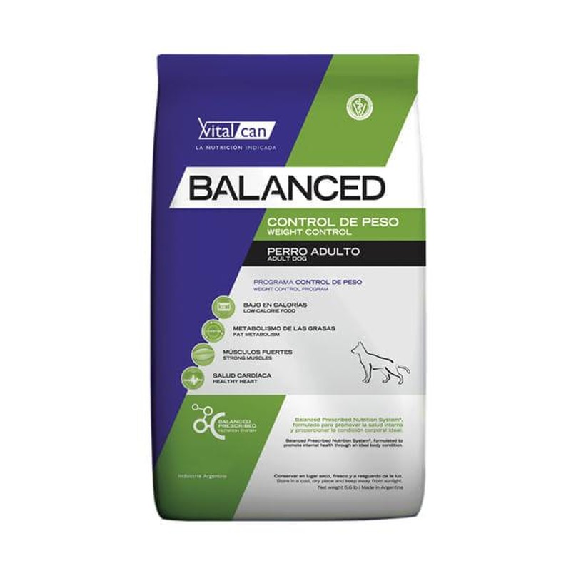 [VIT017] Balanced Perro Control Peso All Ages X 3Kg