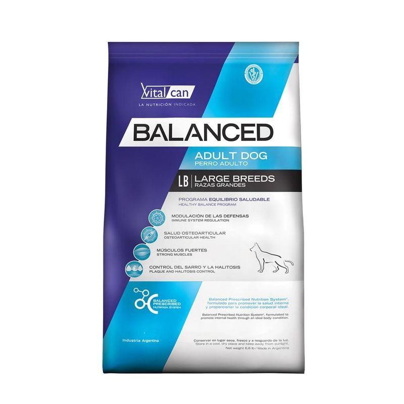 [VIT028] Balanced Perro Adulto Raza Grande X 3Kg