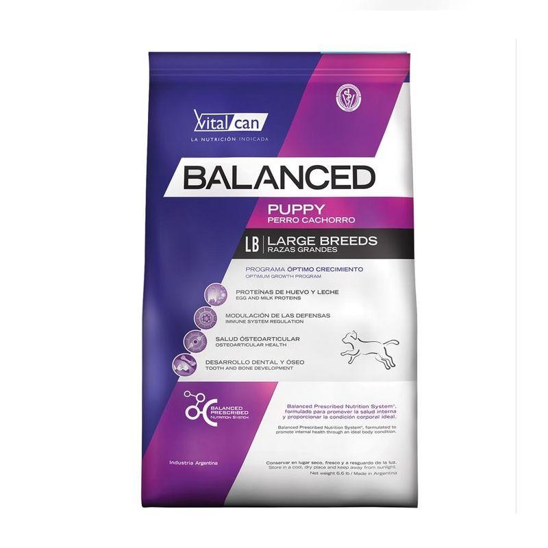 [VIT036] Balanced Perro Cachorro Raza Grande X 15Kg
