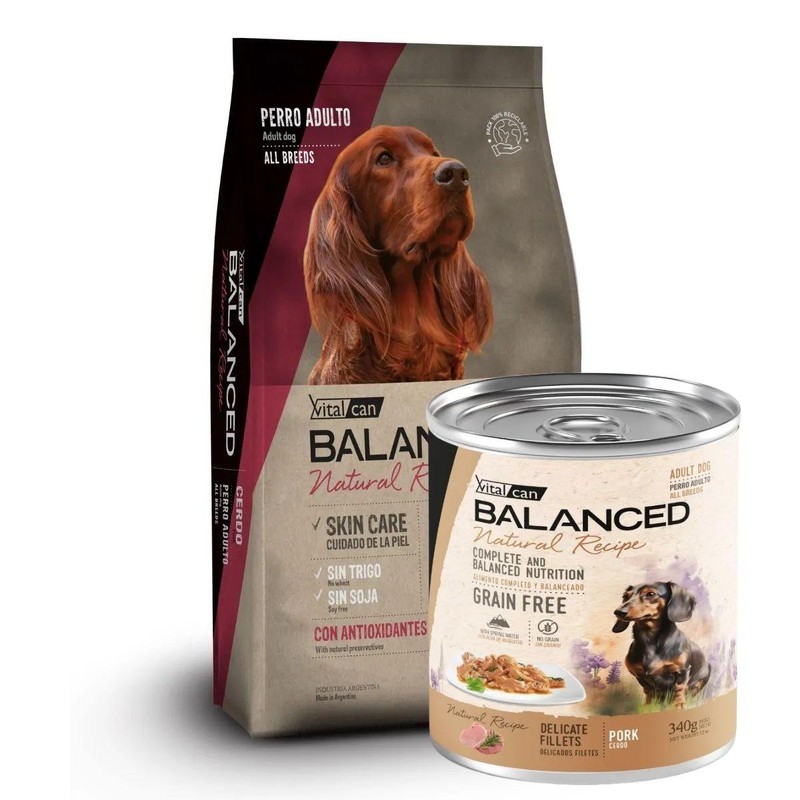[VIT194] Balanced Perro Natural Recipe Cerdo X 3Kg