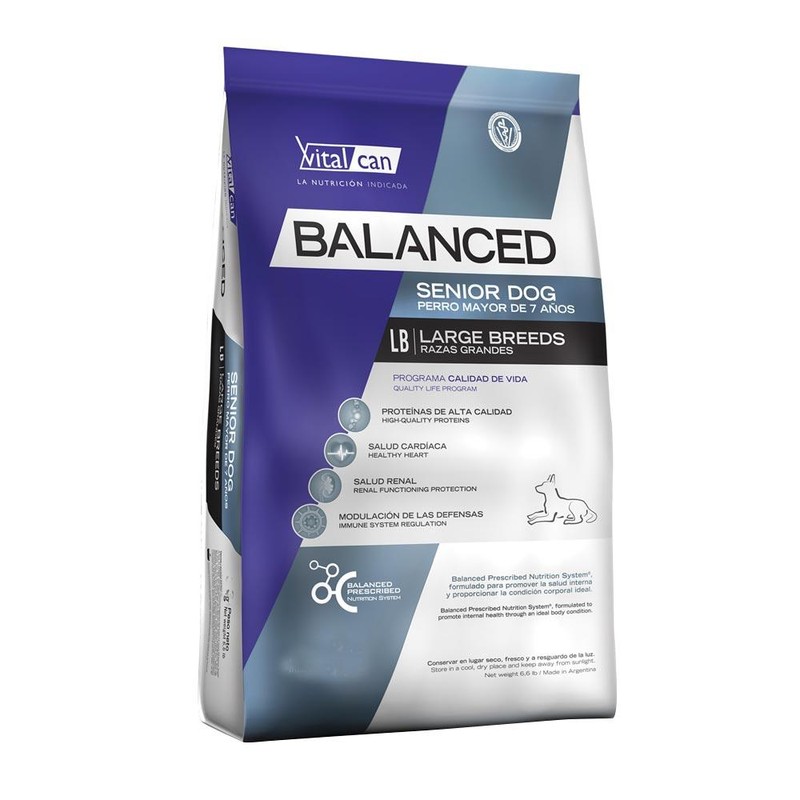 Balanced Perro Senior Raza Grande X 3Kg