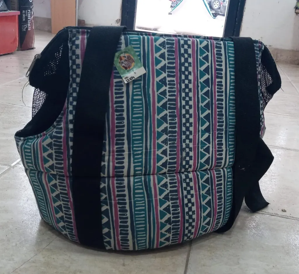 Bolso De Tela Y Punteras Red