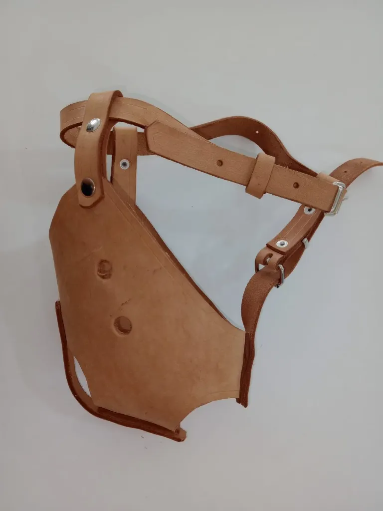 [ACC245] Bozal Canasta De Cuero P/Rott