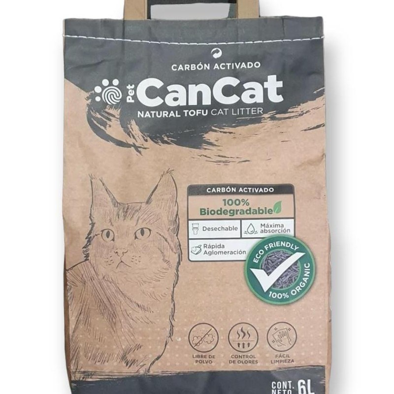 Can Cat Piedra Natural Tofu Carbón 6Kg