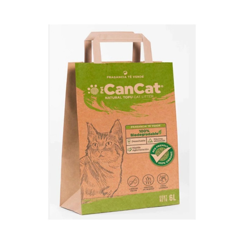 Can Cat Piedra Natural Tofu Te Verde 6Kg