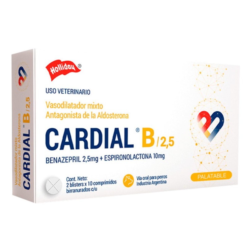 [MED183] Cardial "B"  2.5  Mg X 20 Comp