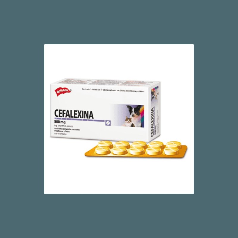 [MED252] Cefalexina 500Mg Holliday X 10 Comprimidos Blister