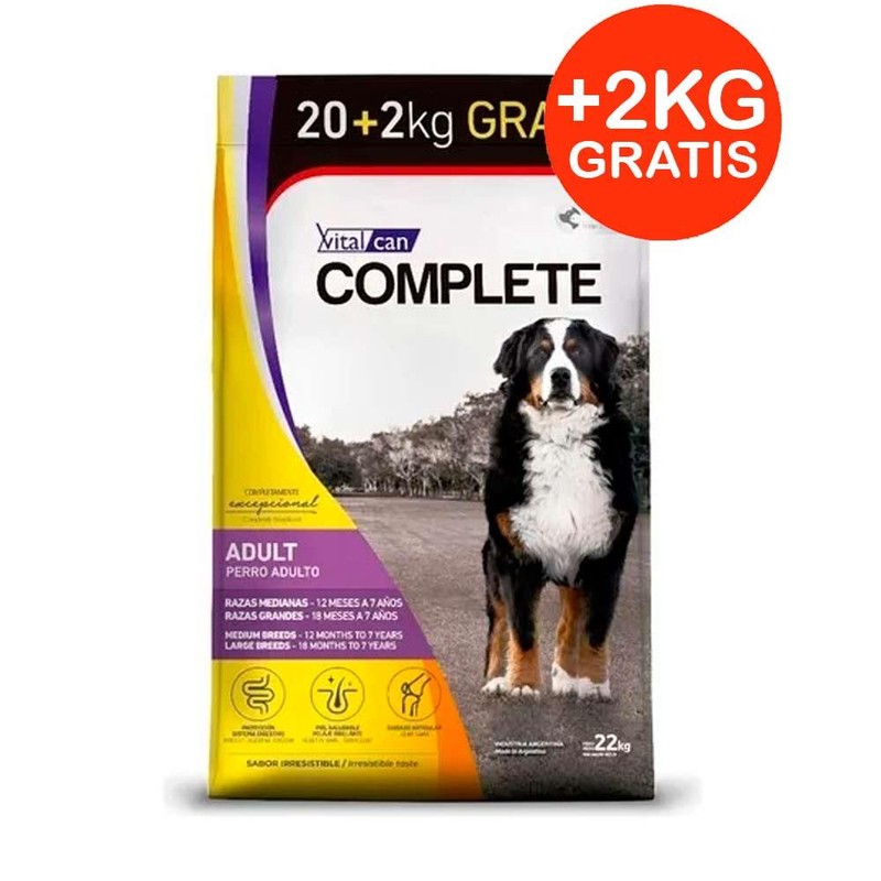 [VIT165] Complete Perro Ad Raza Med/Gr X 20Kg