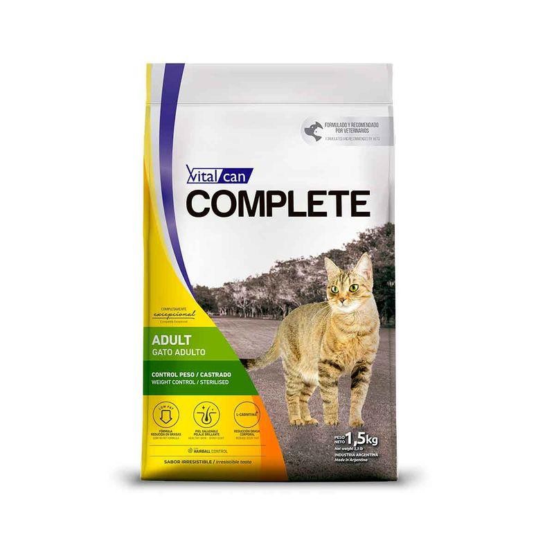 [VIT163] Complete Gato Control Peso Castrado X 1,5Kg