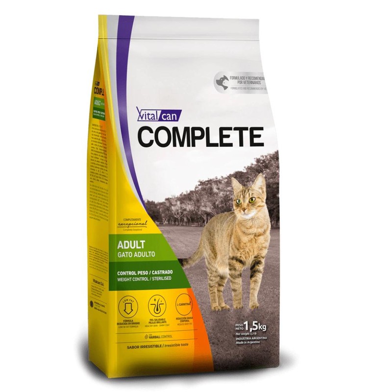[VIT159] Complete Gato Control Peso Castrado X 7,5Kg