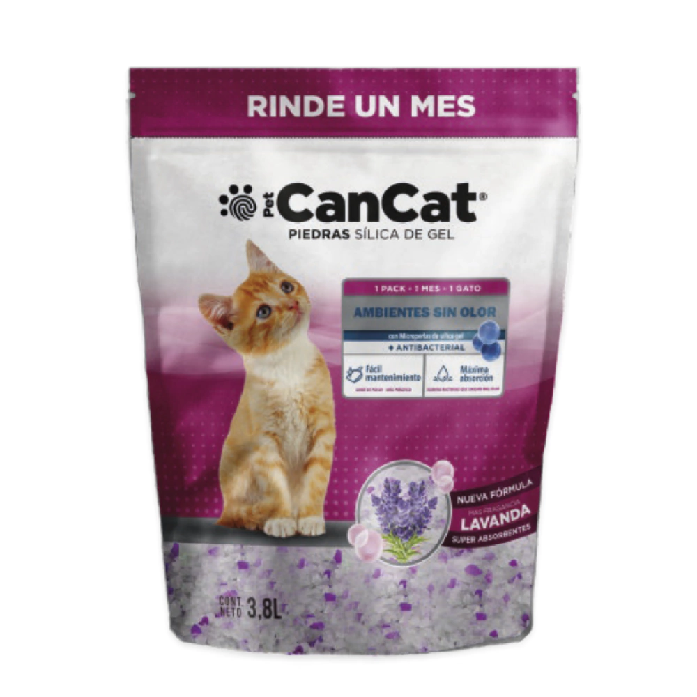 Piedras Sanitaria Can Cat Silica Lavanda 3.8Kg