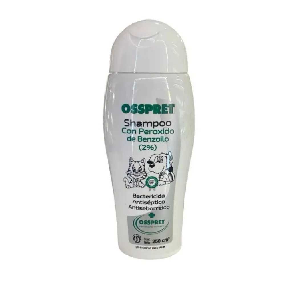 Shampoo Peroxido De Benzoilo al 2% X 250Cc