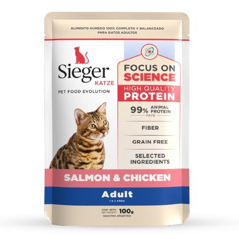 [SIE147] Sieger Katze Adulto Sal/Poll 100Gr