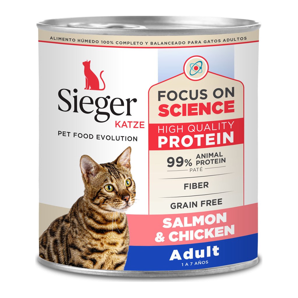 [SIE131] Sieger Katze Adulto Sal/Poll 340Gr