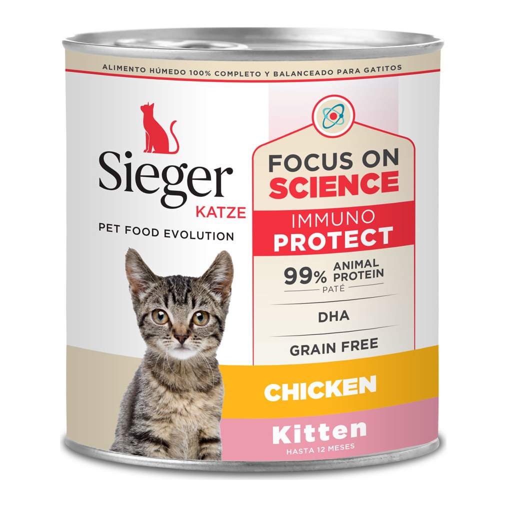 [SIE130] Sieger Katze Kitten Pollo 340Gr
