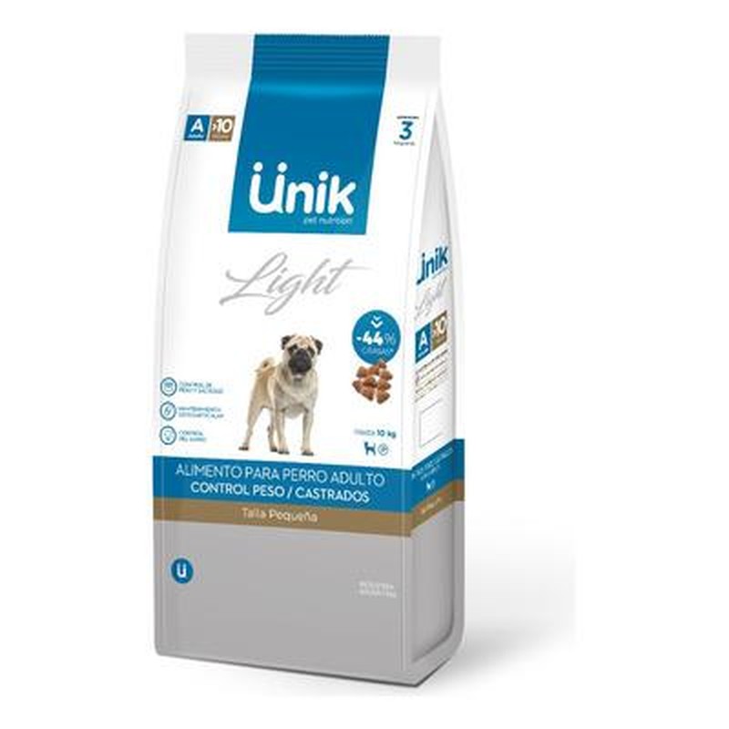 [UNIK017] Unik Perro Adulto Talla Med/Gr Control Peso/Castrado X 3Kg