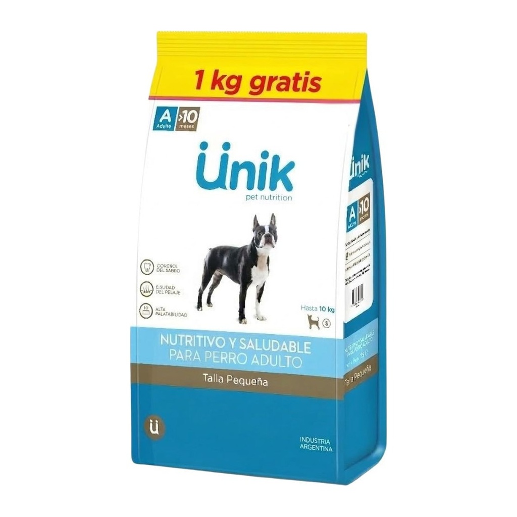 [UNIK032] Unik Perro Adulto Talla Pequeña X 3+1Kg