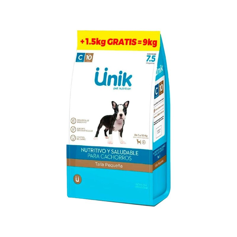 [UNIK037] Unik Perro Cachorro Talla Pequeña X 3+1Kg