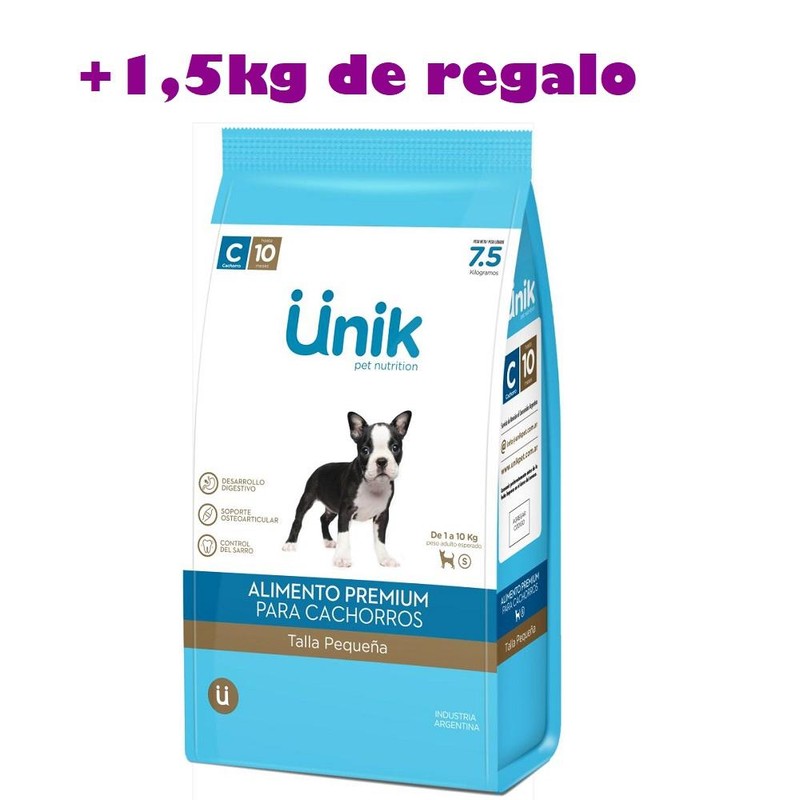 [UNIK026] Unik Perro Cachorro Talla Pequeña X 7,5+1,5Kg