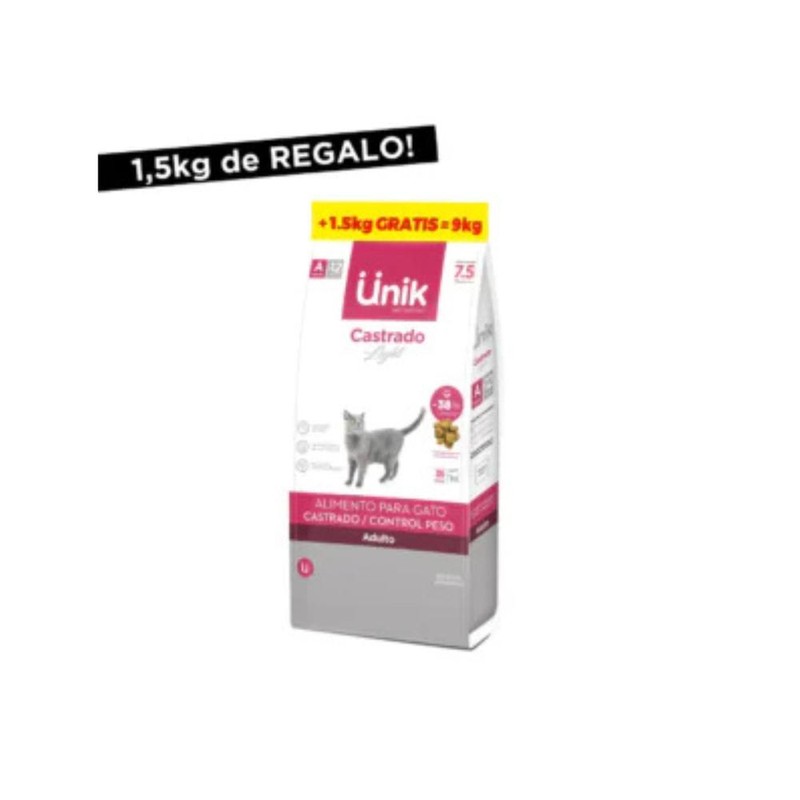 [UNIK014] Unik Gato Adulto X 7,5Kg+1,5Kg