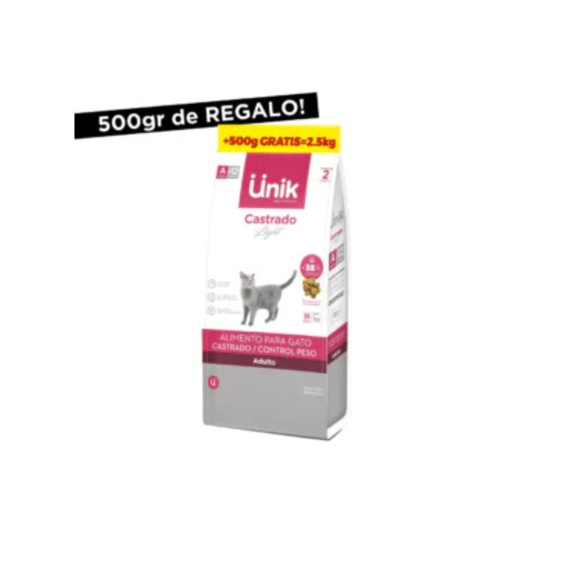 [UNIK021] Unik Gato Castrado/Control Peso X 2+500Kg