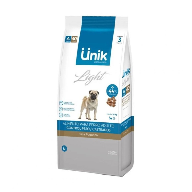[UNIK019] Unik Perro Adulto Talla Pequeña Control Peso/Castrado X 7,5Kg