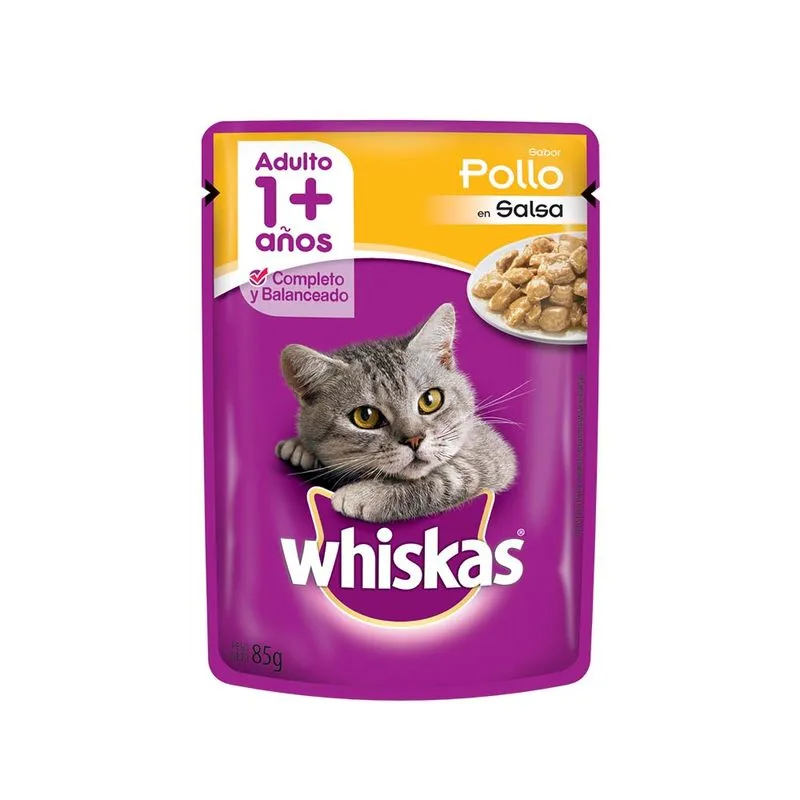 Whiskas Adulto Pollo Salsa 85Gr