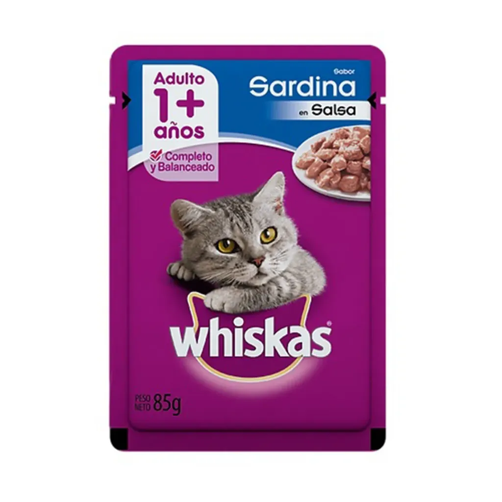 Whiskas Adulto Sardin SALSA 85Gr