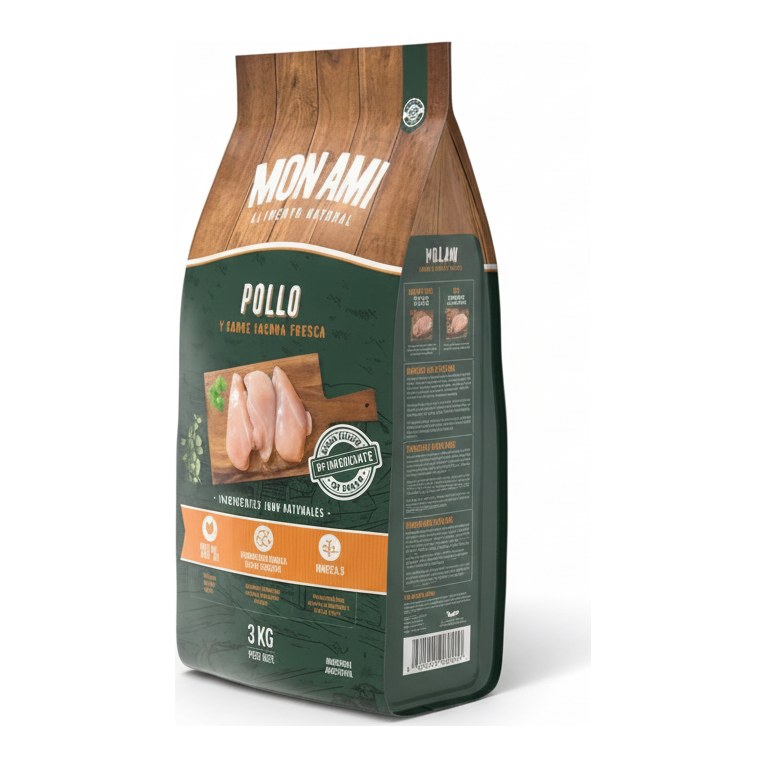 [MON002] Mon Ami Alimento Natural Pollo X 3Kg