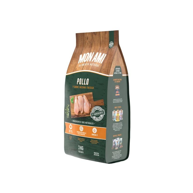 [MON002] Mon Ami Alimento Natural Pollo X 3Kg