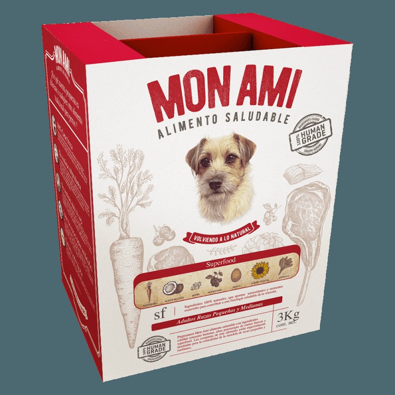 [MON003] Mon Ami Alimento HG Ad Razas PyM X 3Kg