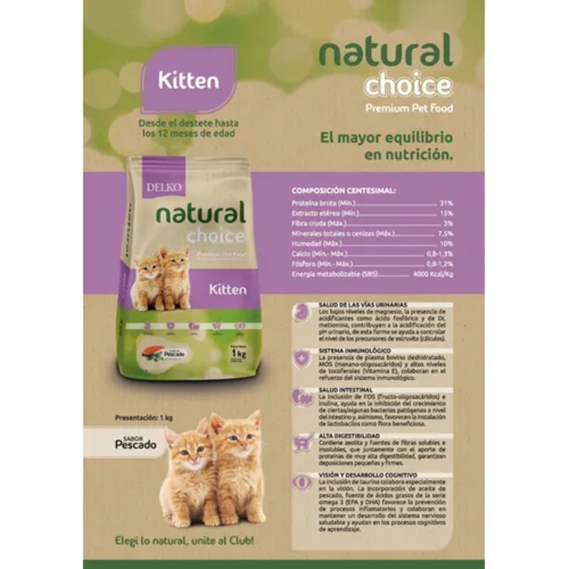 [CHO018] Natural Choice Gato Kitten X 1,5Kg