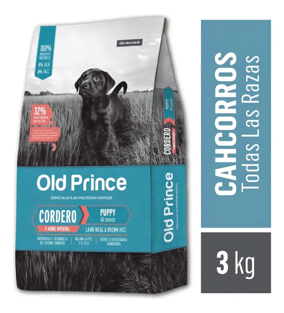 [OLD007] Old Prince Novel Cordero Y Arroz Cach 3Kg