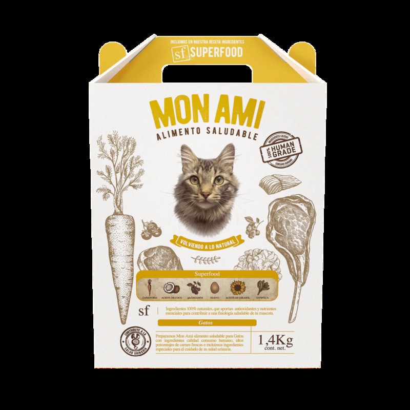 [MON005] Mon Ami Alimento HG Gato X 1,4Kg