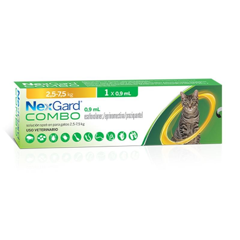 [MED415] Nexgard Combo L 0,9Ml Gatos 2,5 a 7,5Kg
